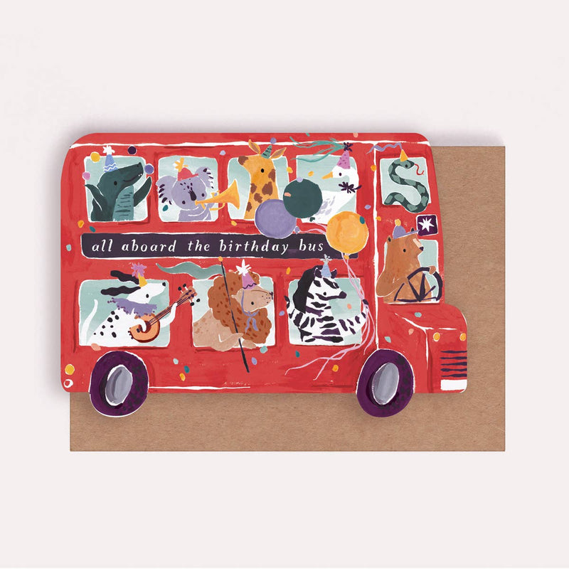Party Bus Kids Birthday Card