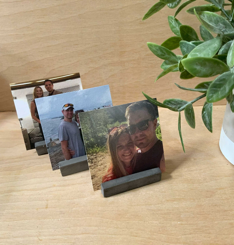 Concrete Photo and Business Card Holder