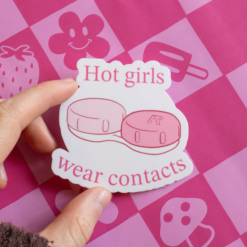 Hot Girls Wear Contacts Sticker