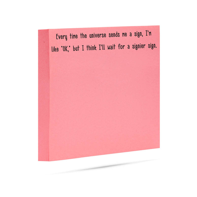 Wait for a Signier Sign Sticky Notes