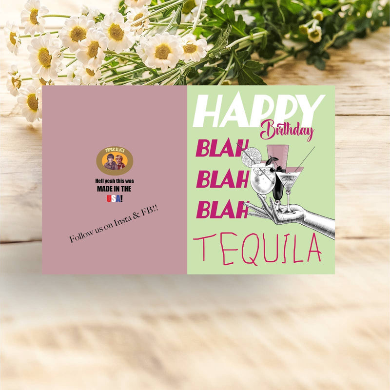 Blah Blah Blah Birthday Card