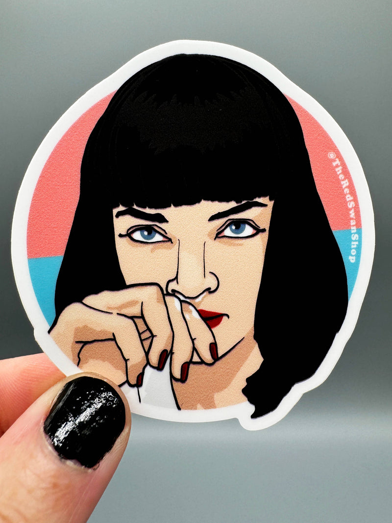 Mia Wallace Pulp Fiction Sticker