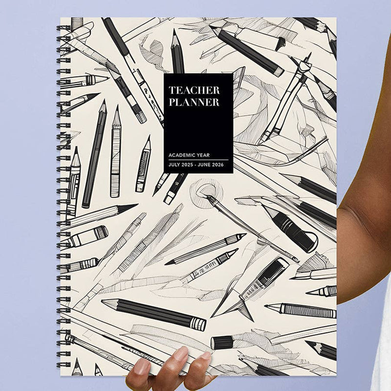 Teacher Lesson Planning Book 2025-2026 - Vintage Ink & Lead