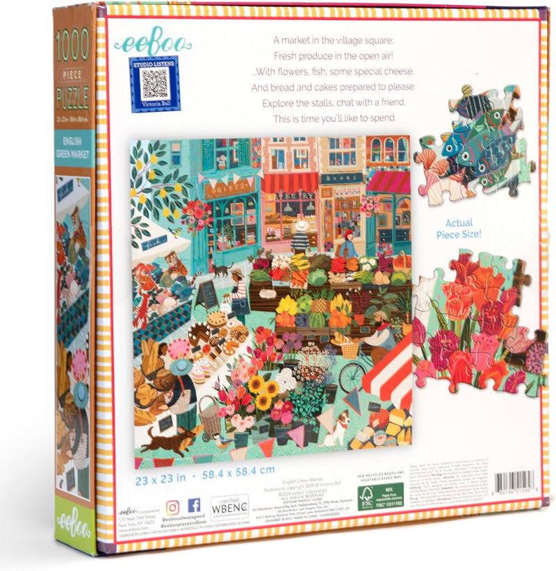 English Green Market 1000 Piece Puzzle