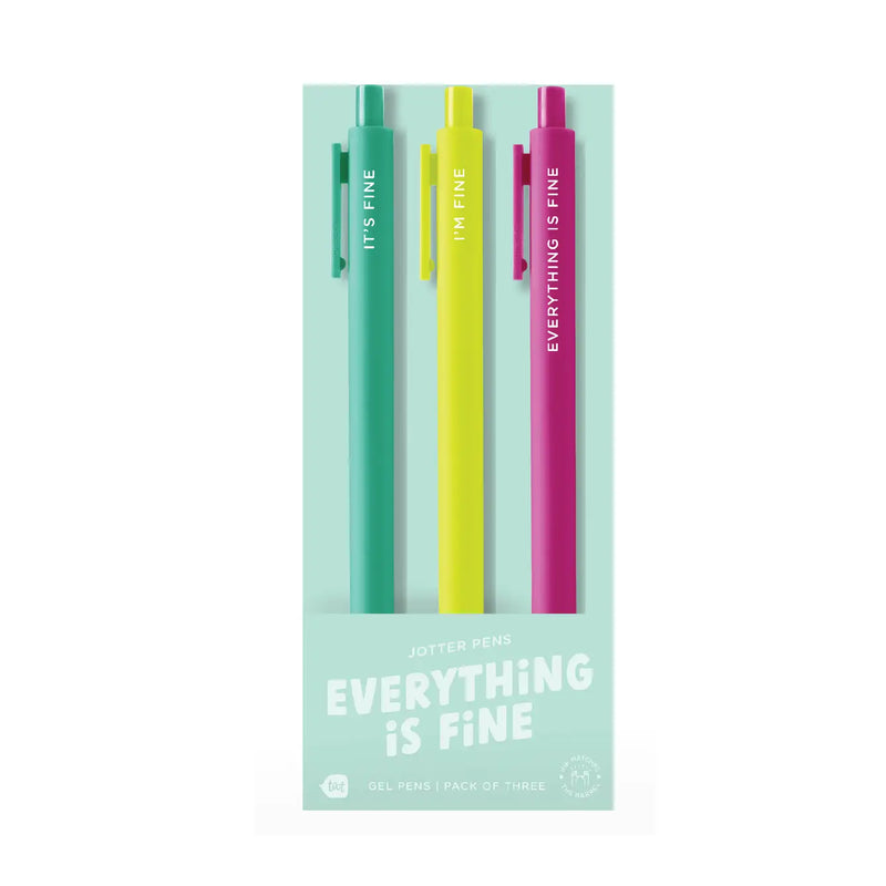 Everything Is Fine Jotter Pens 3-Pack