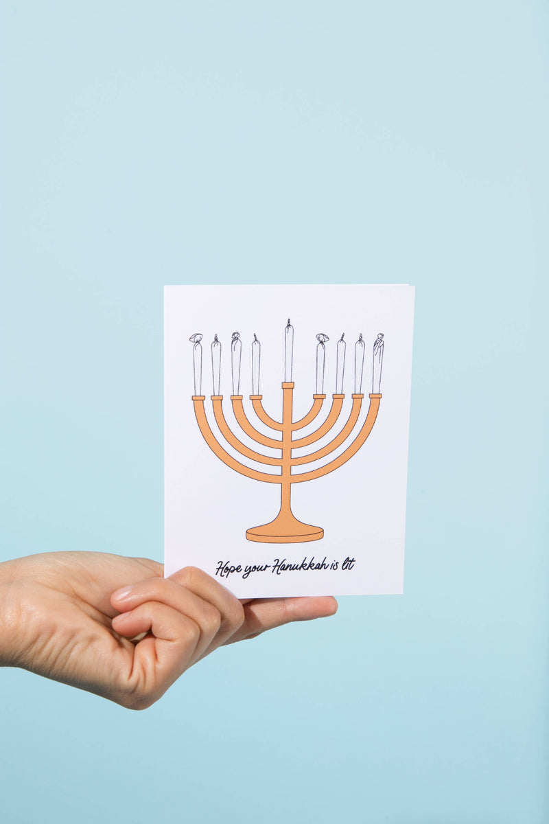 Hope Your Hanukkah is Lit Card