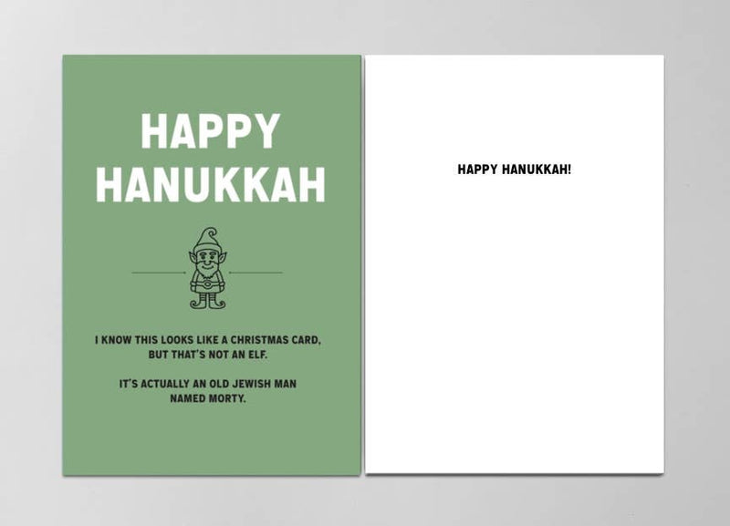 Happy Hanukkah Morty Card