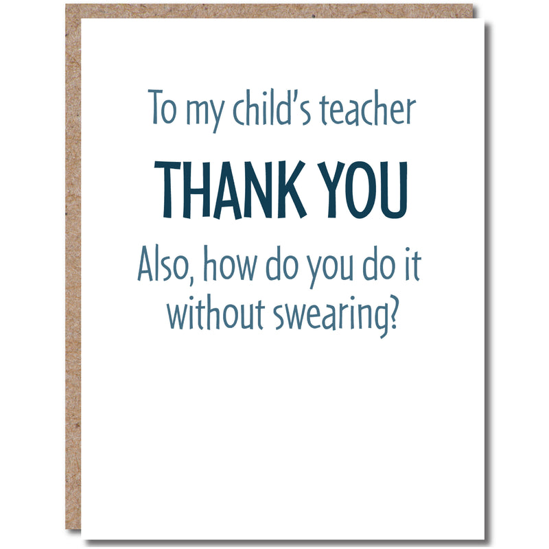 Teacher Thank You Card