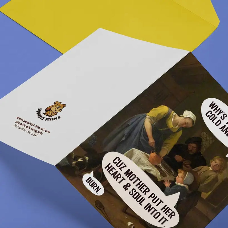Cold and Bland Greeting Card