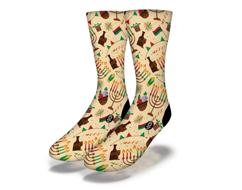 Kwanzaa Holiday Symbols Socks