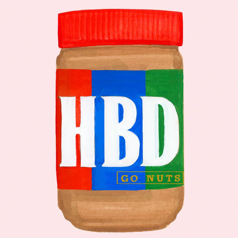 HBD Go Nuts Peanut Butter Card