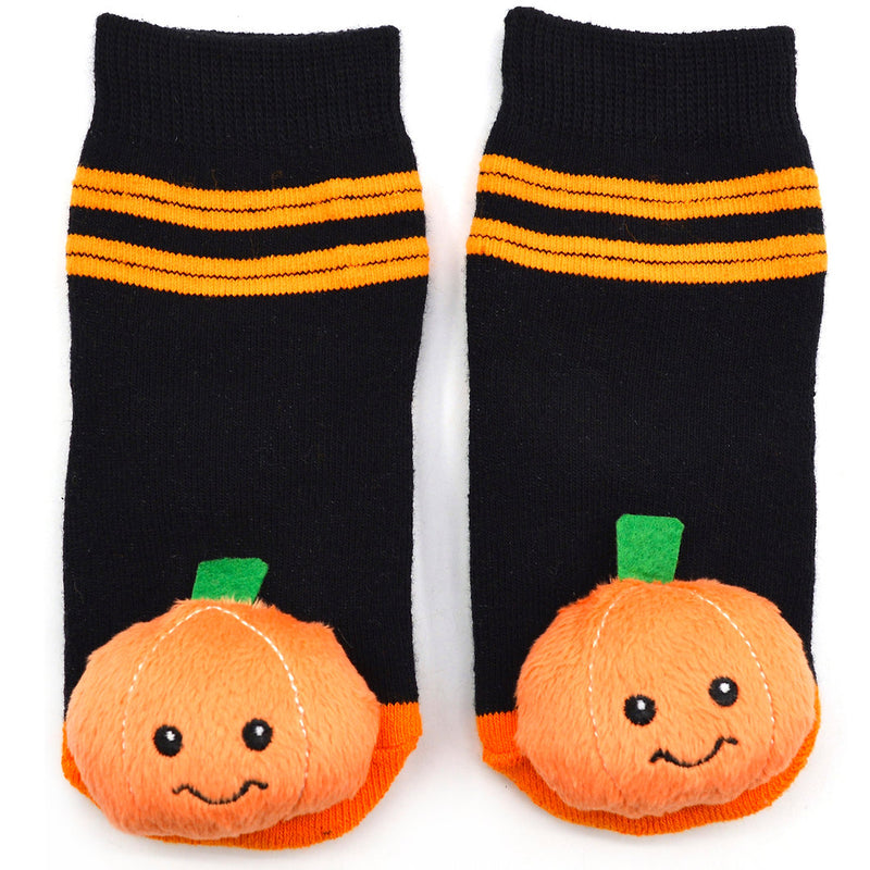 Pumpkin Halloween Boogie Toes Rattle Socks