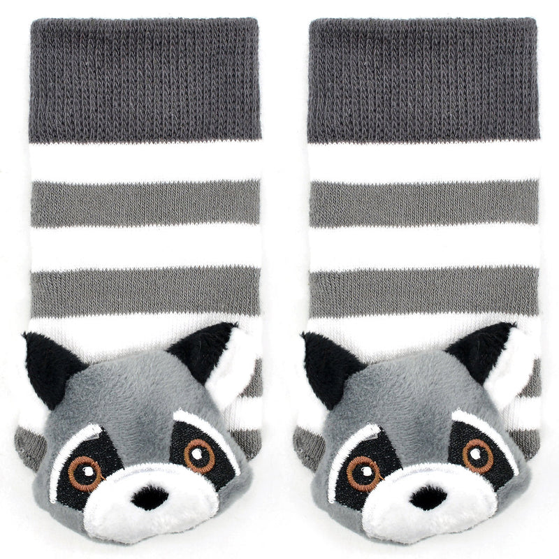 Clever Raccoon Boogie Toes Rattle Socks