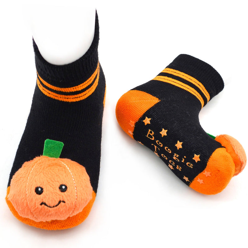 Pumpkin Halloween Boogie Toes Rattle Socks