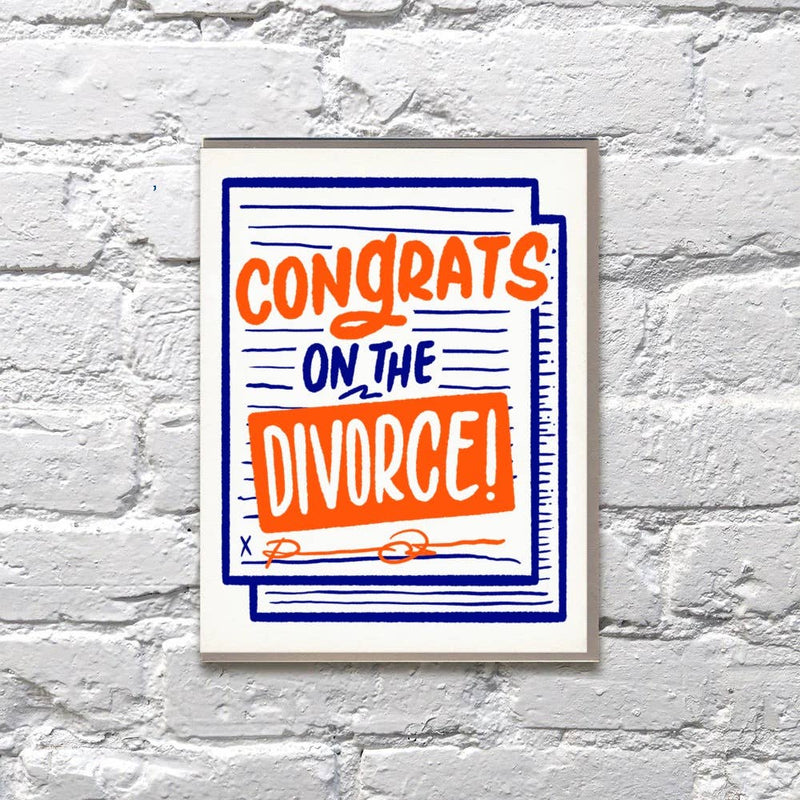 Congrats on the Divorce Card