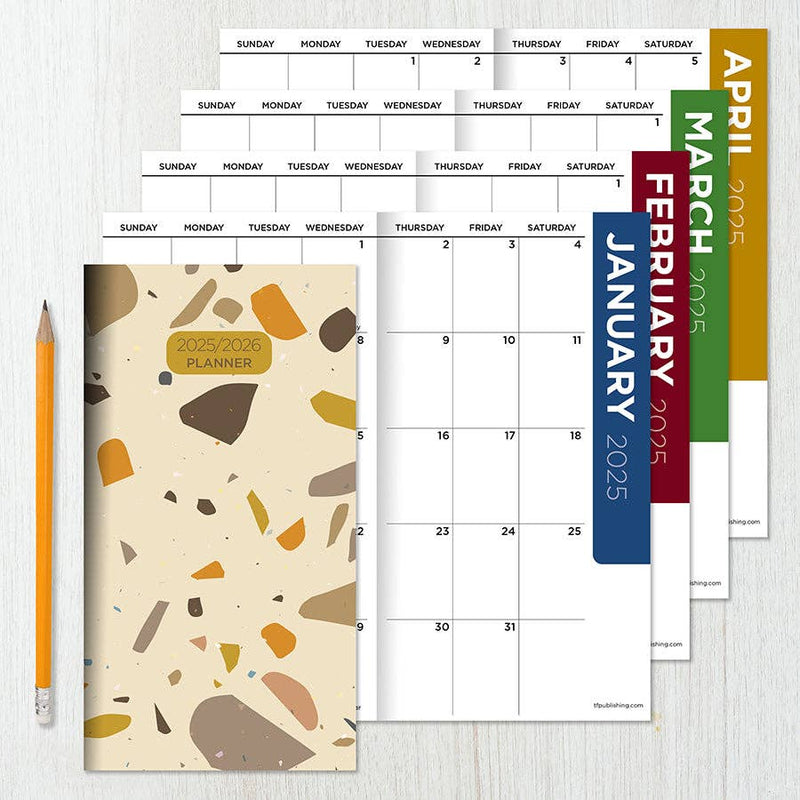 2025-2026 Terrazzo Pocket Planner