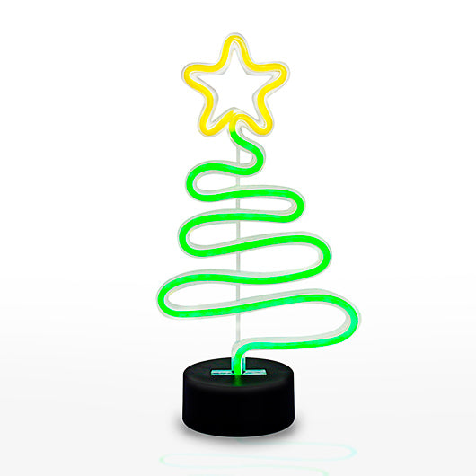 Festive Christmas Tree Neon Light