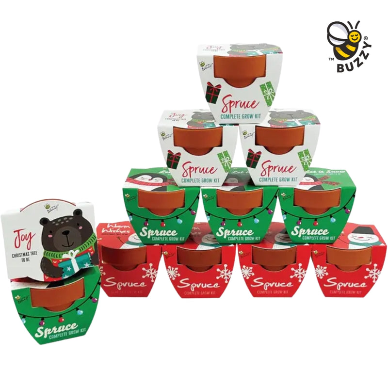 Mini Terracotta Pot Festive Animals Grow Kit