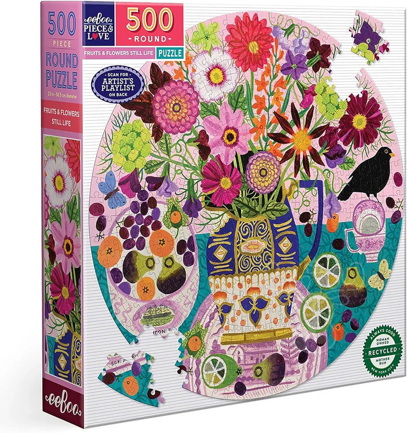 Fruits & Flowers Still Life 500 Piece Puzzle