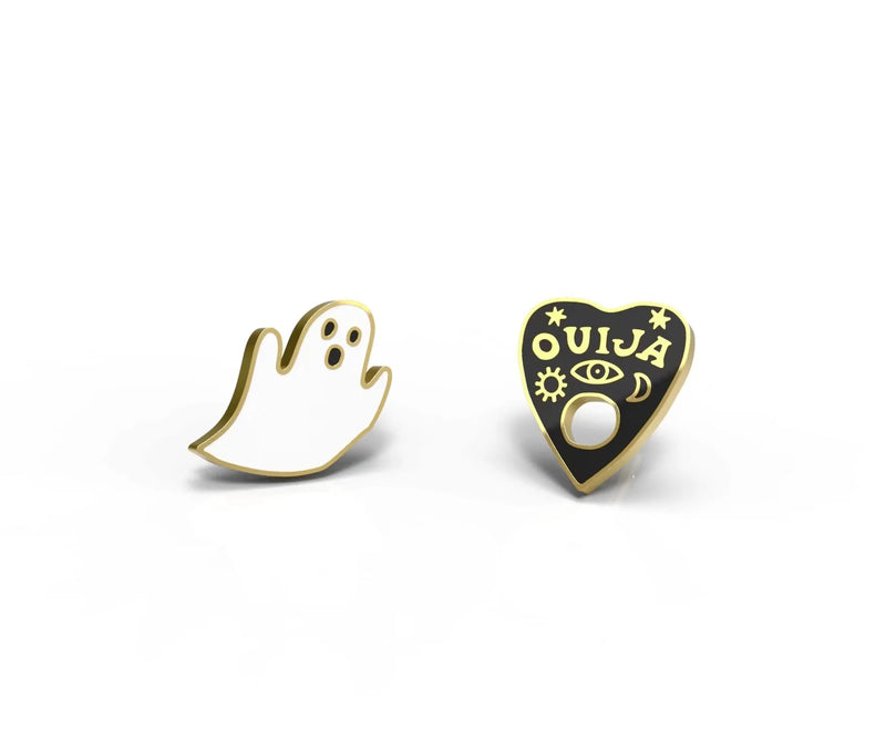 Ghost & Ouija Stud Earrings