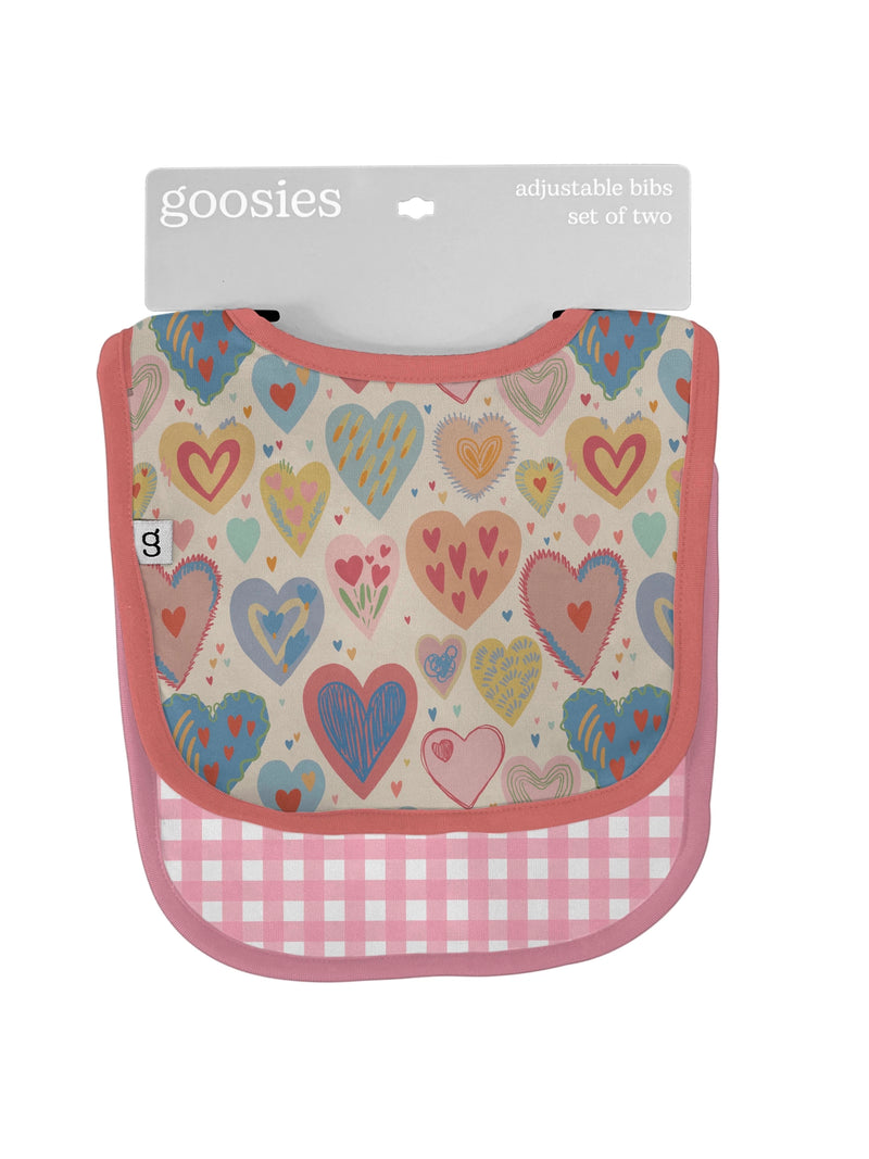 Lovestruck Hearts Bib Set