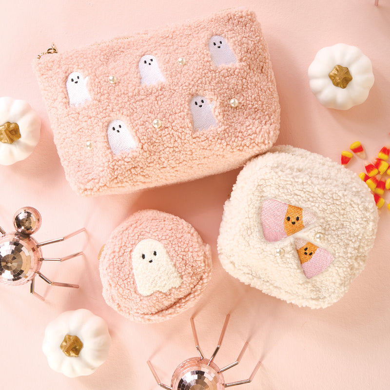 Candy Corn Square Teddy Pouch