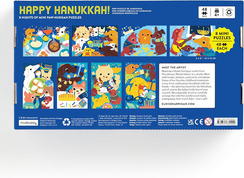 Happy Hanukkah Countdown Puzzle Set