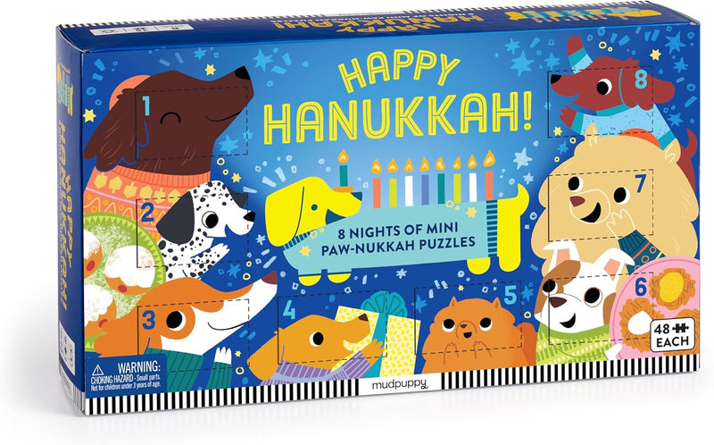 Happy Hanukkah Countdown Puzzle Set