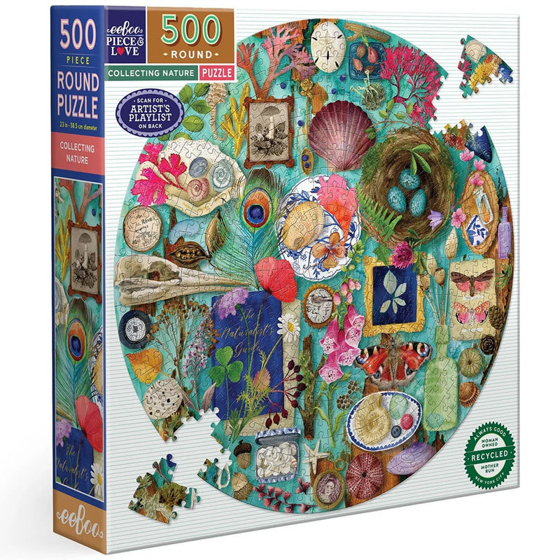 Collecting Nature 500 Piece Round Puzzle