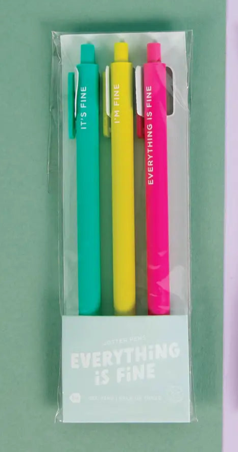 Everything Is Fine Jotter Pens 3-Pack