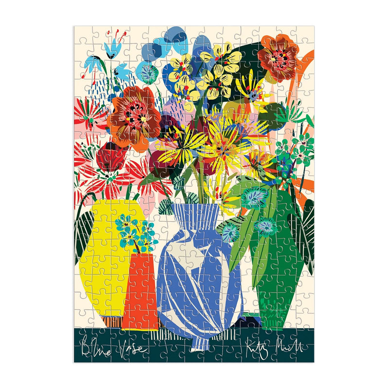 Kitty McCall Blue Vase 250 Piece Wooden Puzzle