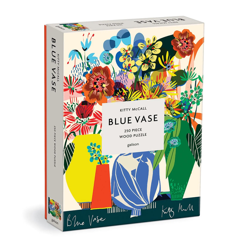Kitty McCall Blue Vase 250 Piece Wooden Puzzle