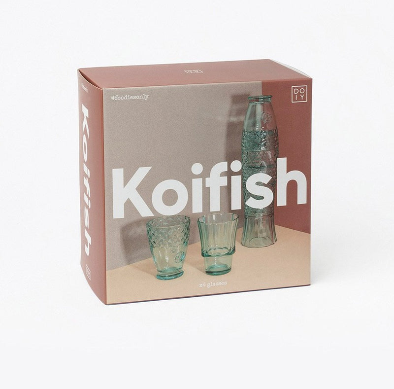 Koi Fish Stackable Glasses - Mint