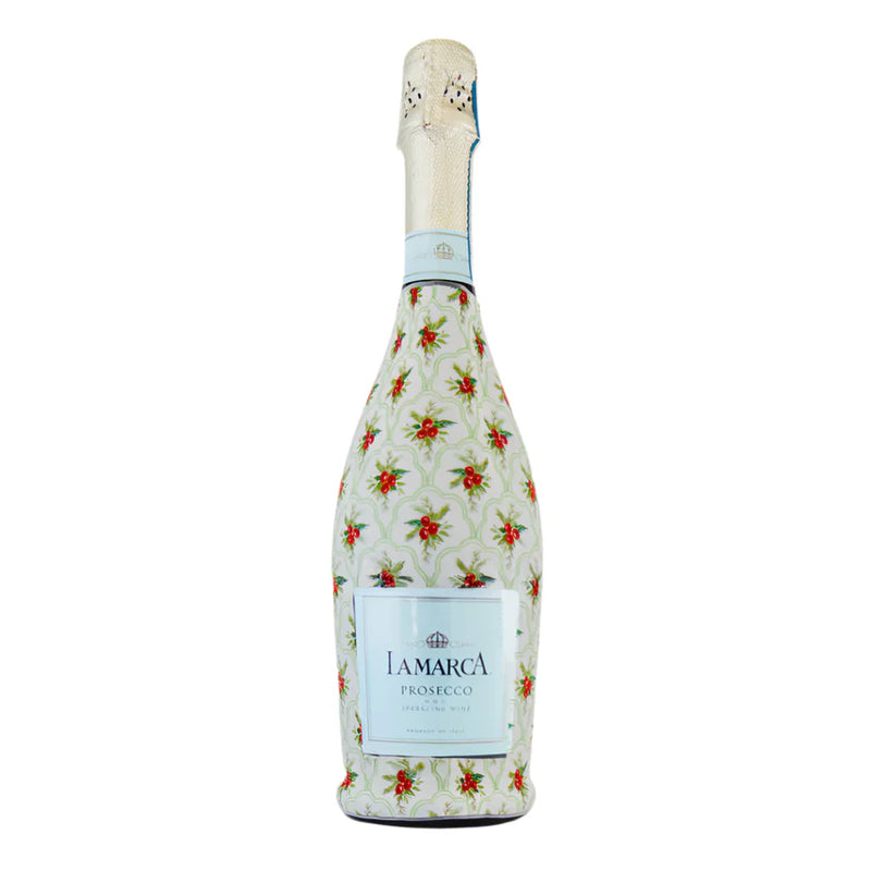 Beau Bottles Scalloped Christmas Berries Wrap - La Marca Edition