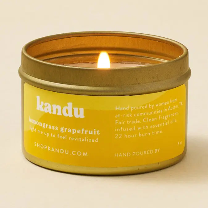 Kandu Lemongrass Grapefruit 3oz Candle