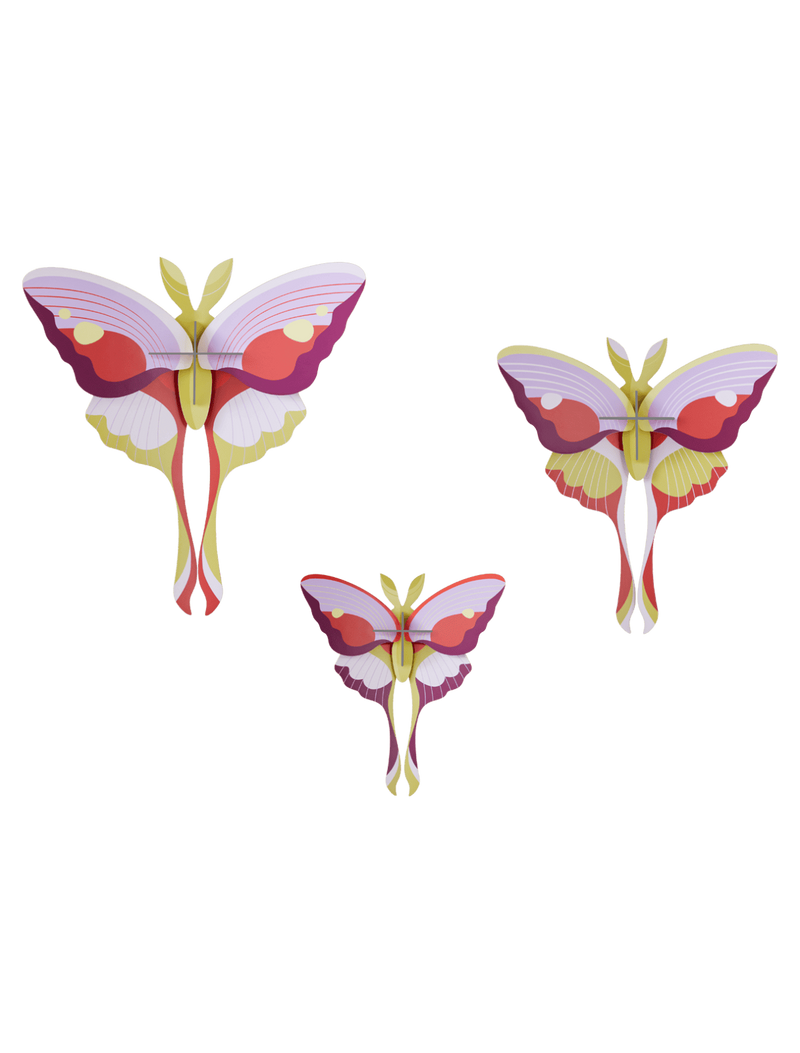 Lilac Comet Butterflies (Set of 3)