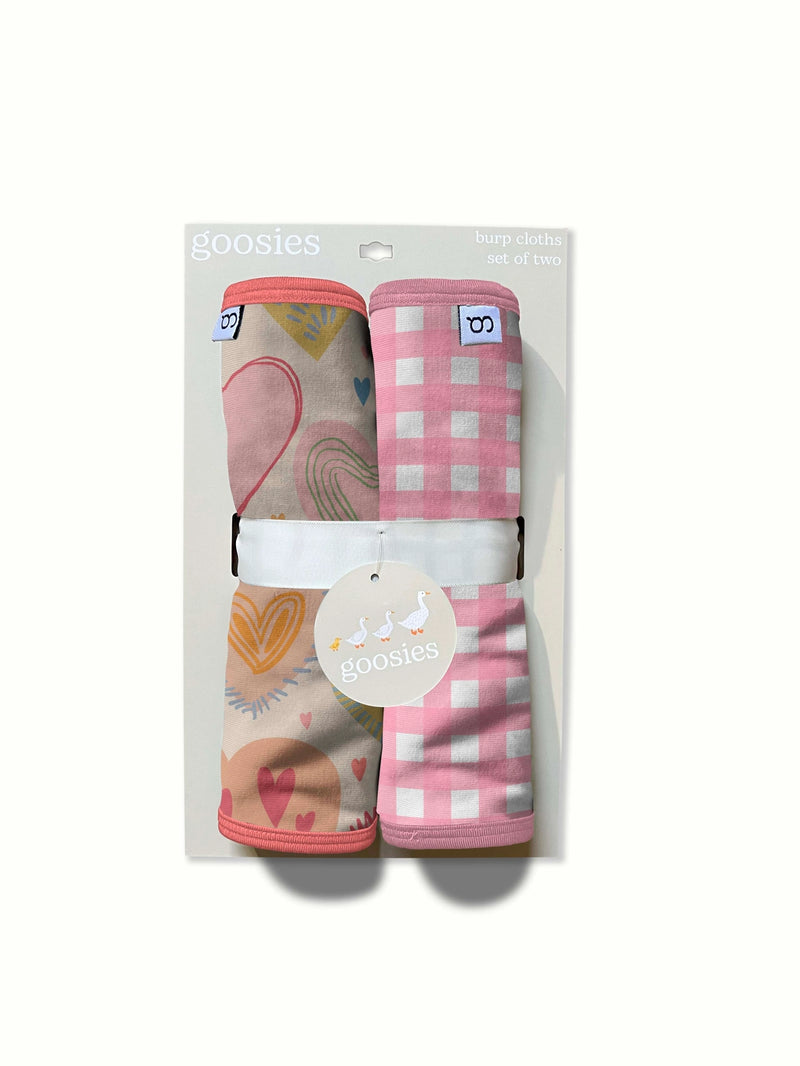 Lovestruck Hearts Burp Cloth Set