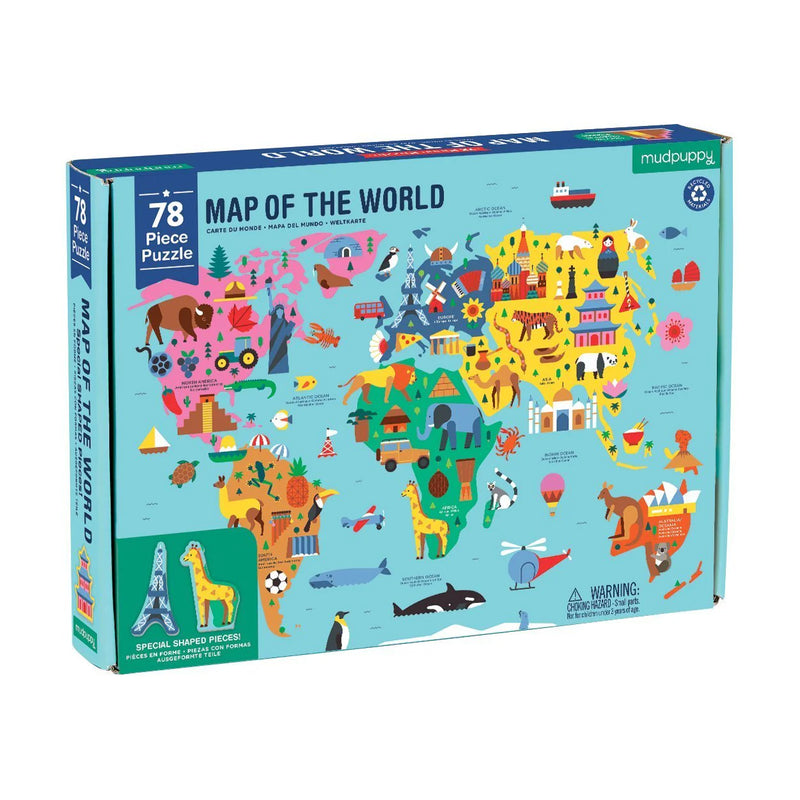 Map of the World 78 Piece Puzzle