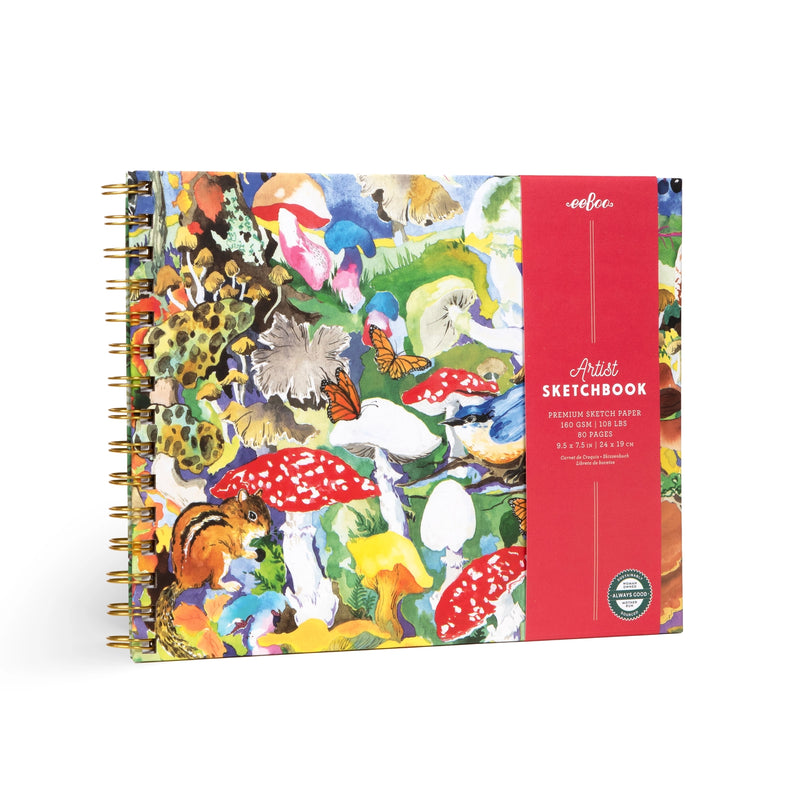 Mushroom Hardcover Artist Sketch Book