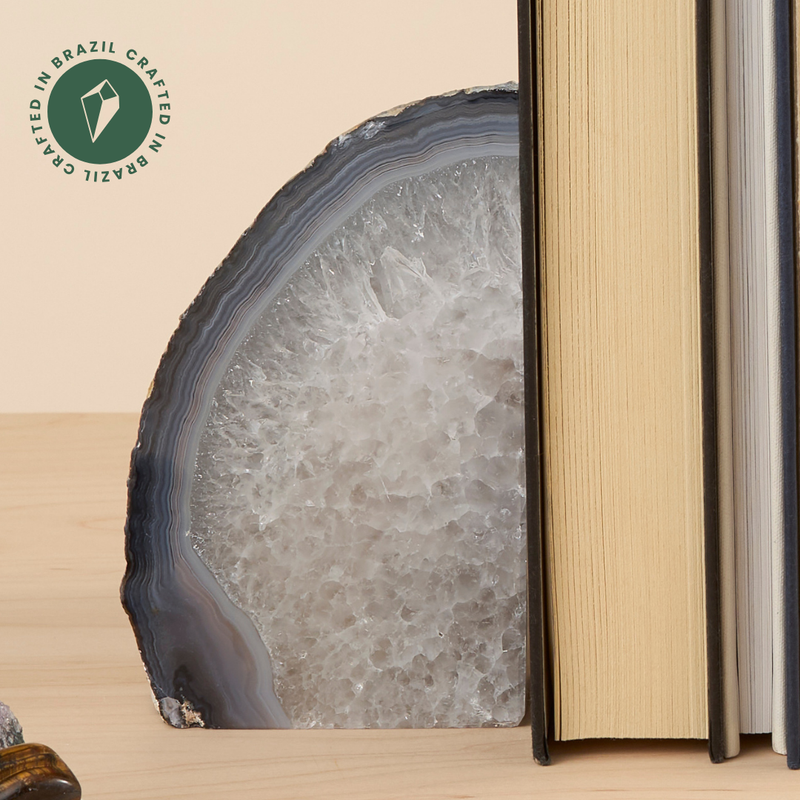 Natural Agate Bookend