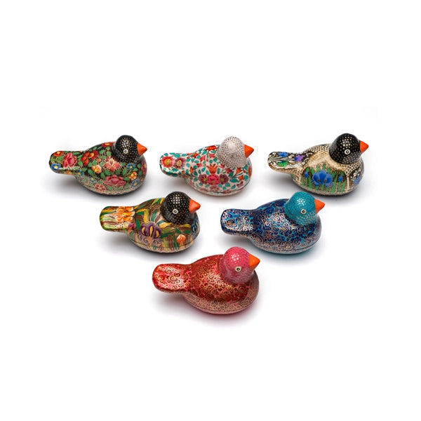 Paradise Parakeet Bird Paper Mache Box (Assorted)