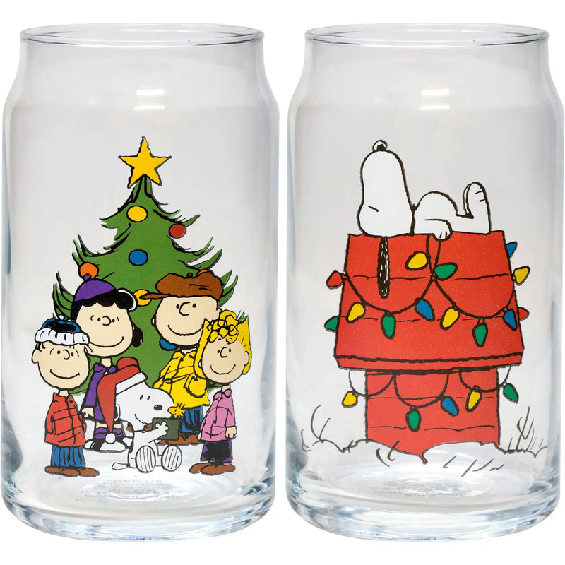 Peanuts Christmas Glass Set