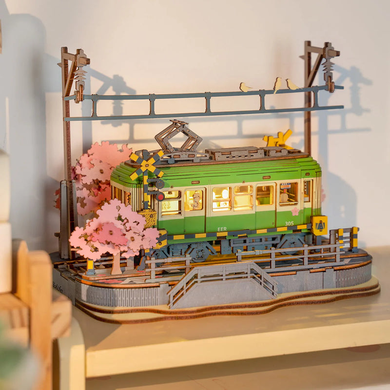 Sakura Journey Japanese Tram DIY Miniature Kit