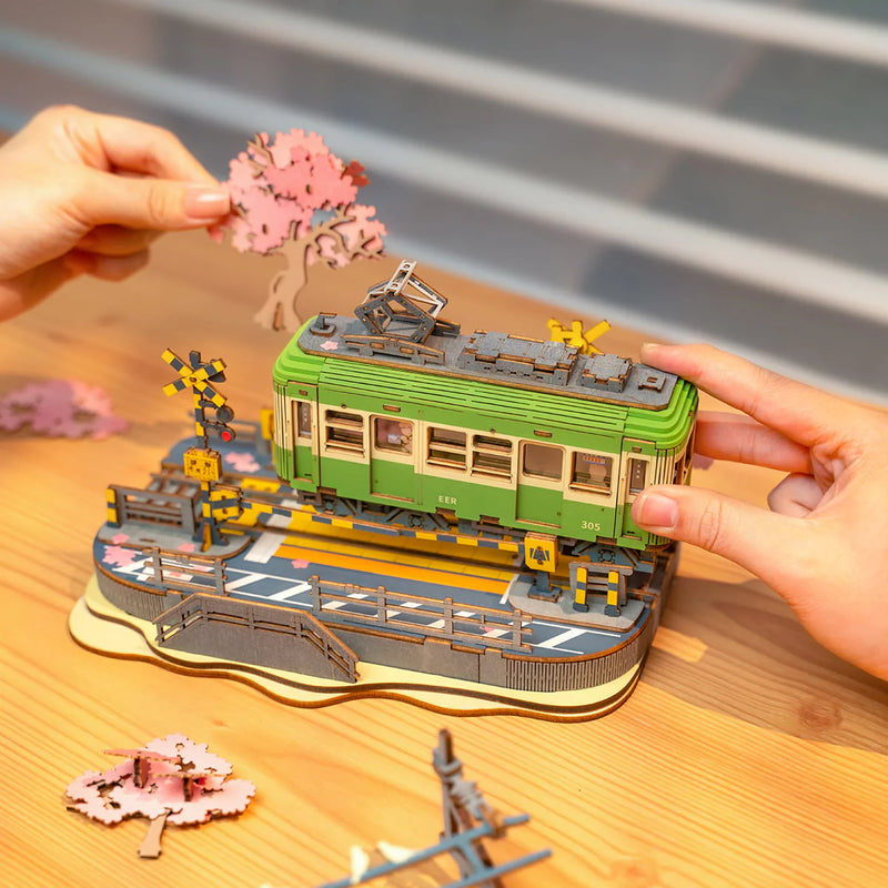 Sakura Journey Japanese Tram DIY Miniature Kit