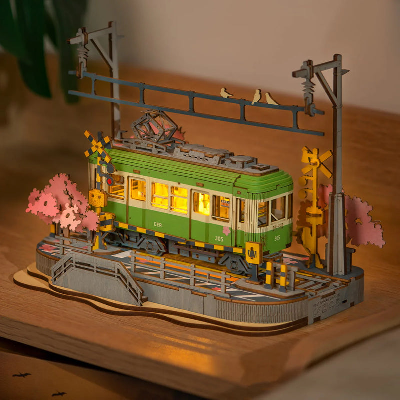 Sakura Journey Japanese Tram DIY Miniature Kit