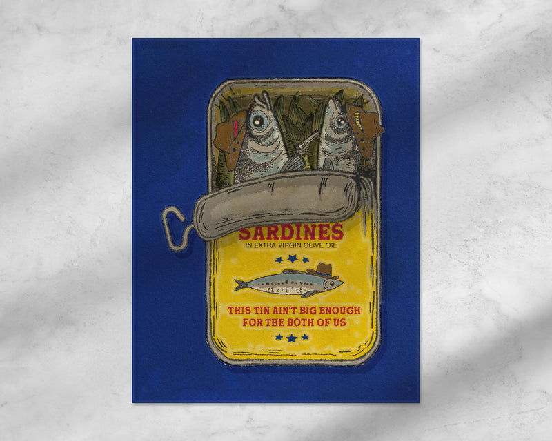 Sardine Cowboy Poster