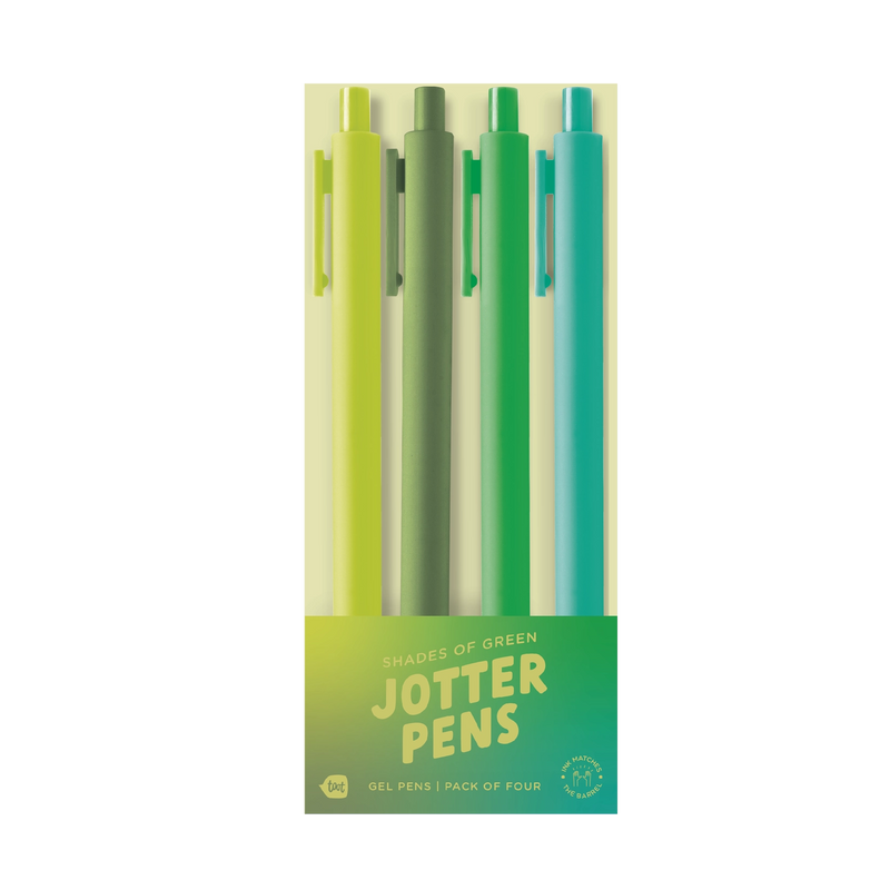 Gradient Greens Jotter Pens 4-Pack