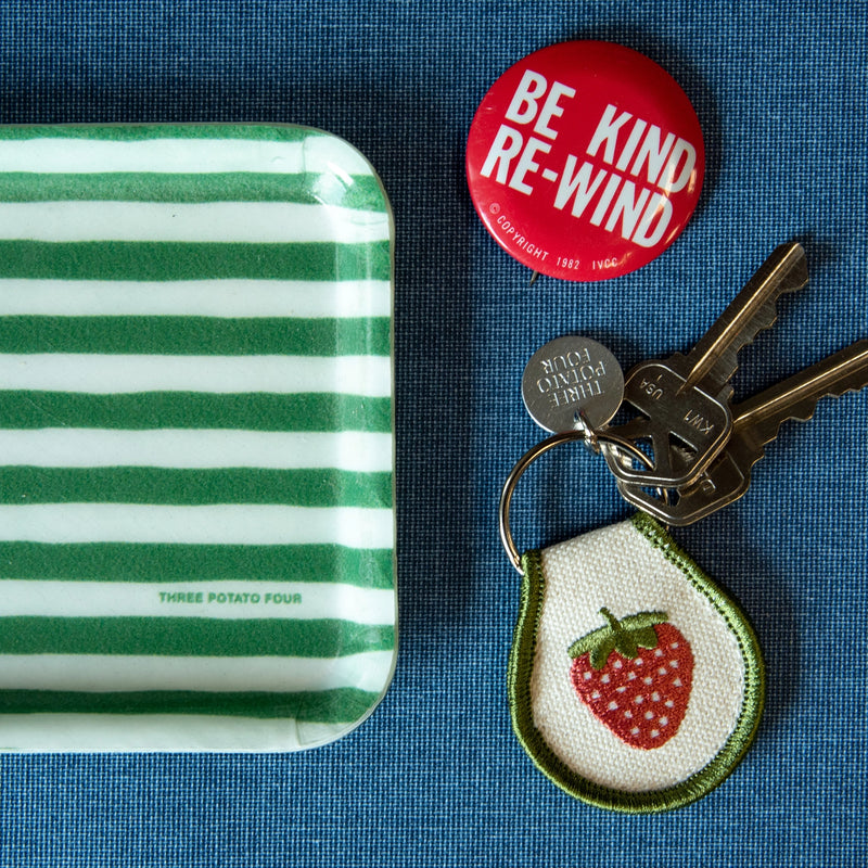 Strawberry Patch Keychain