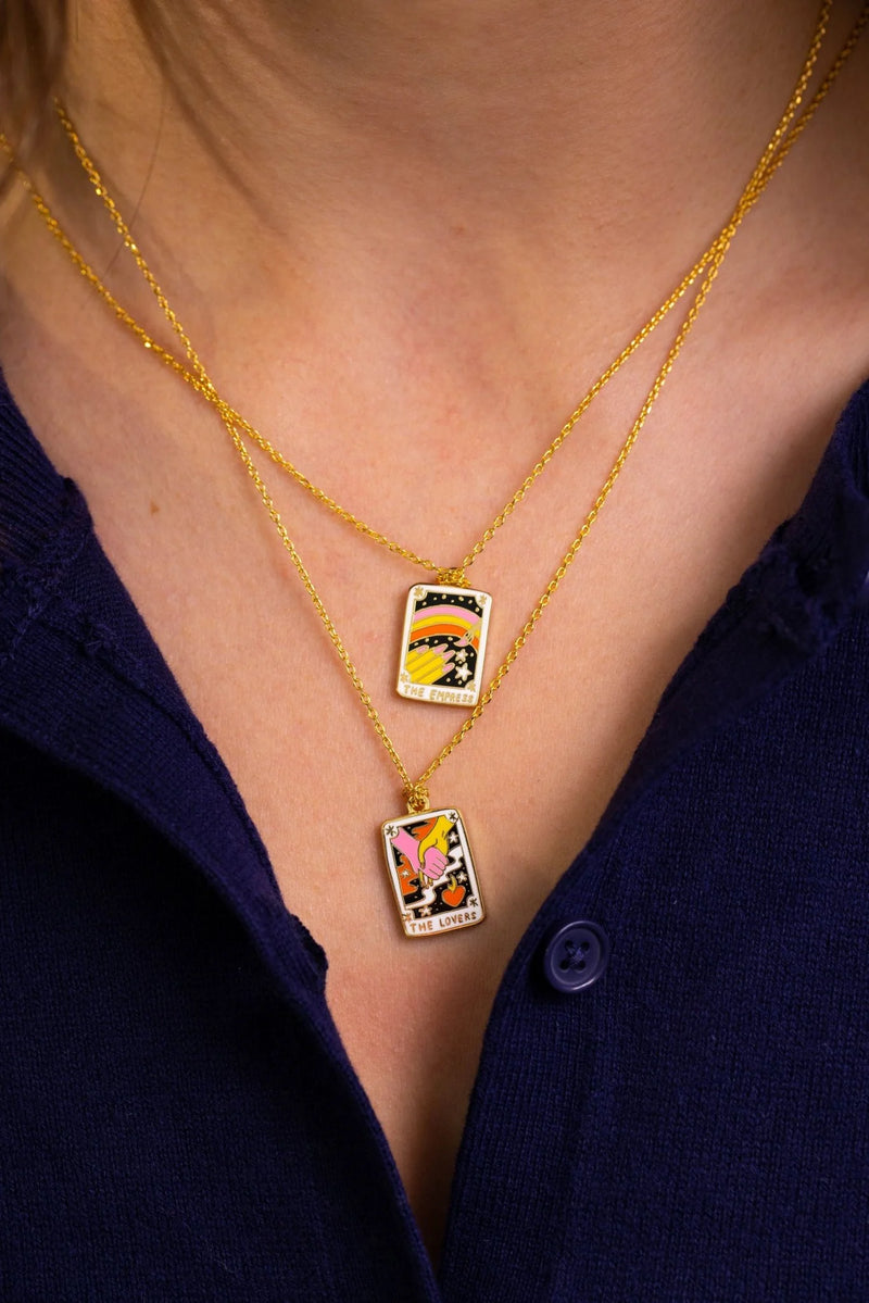 Tarot Lovers Pendant Necklace