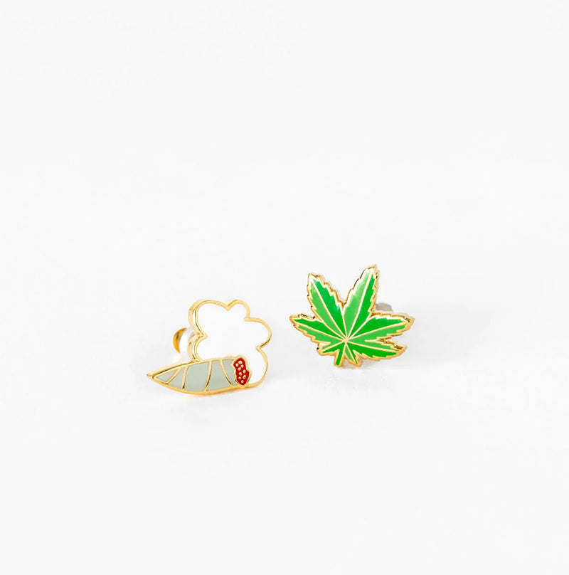 Weed Stud Earrings